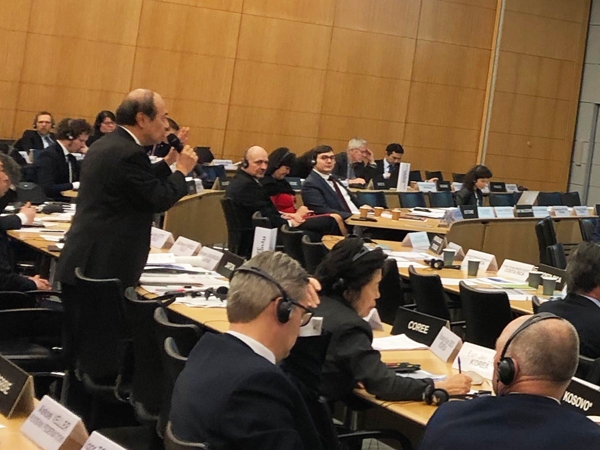 (写真)OECDグローバル議員ネットワーク会合デジタル課税セッションでの小泉龍司議員による意見交換
