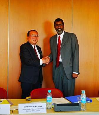 Vice-Minister MrFukuyama and NEA Director-General Mr Magwood