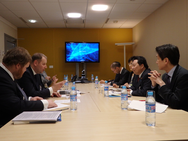 エストニアのクルース農村関係大臣との会談